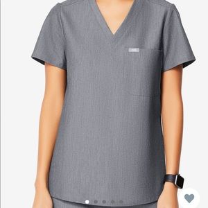 Graphite Catarina One-Pocket Scrub Top